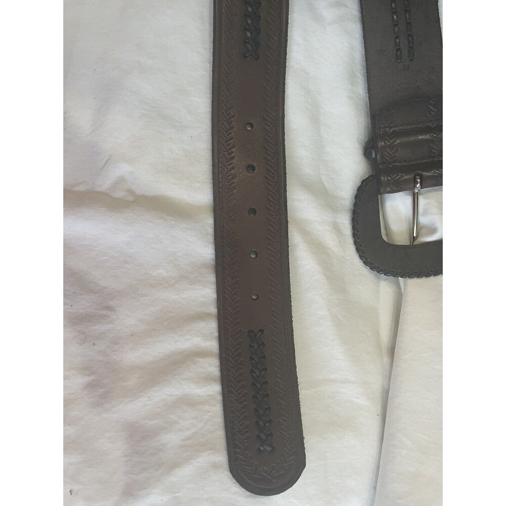 Lauren Ralph Lauren Brown Leather Belt Size M - Picture 7 of 11